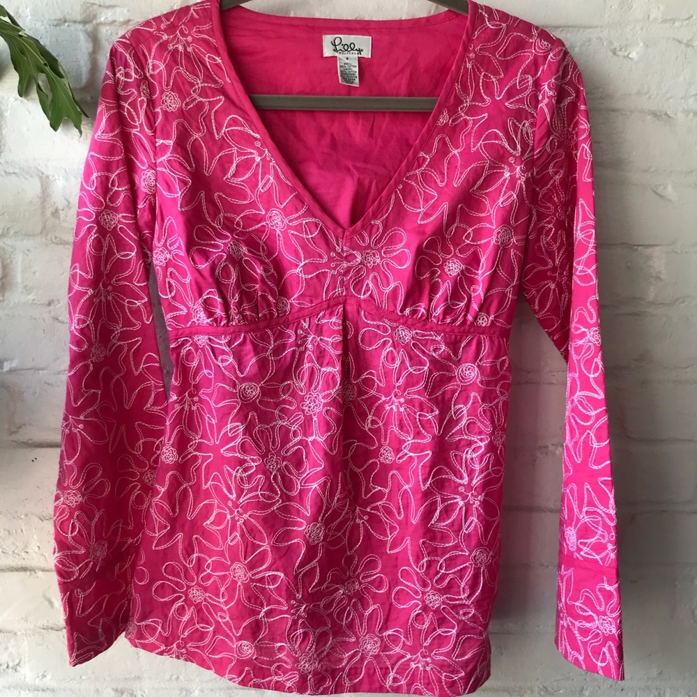 Lilly Pulitzer Pink Cotton Tunic
